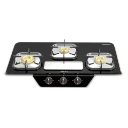 Bajaj GF8 Frameless Glasstop Gas Stove 3 Burner