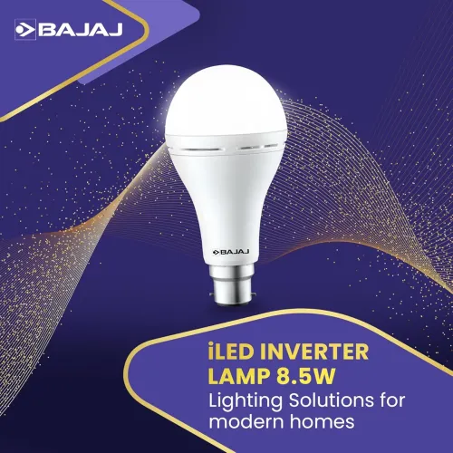 Image of Bajaj iLED 8.5W rechargeable emergency inverter LED bulb