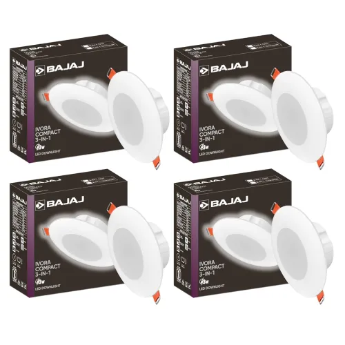 Image of Bajaj Ivora Compact Downlight 3-in-1 Pack of 4
