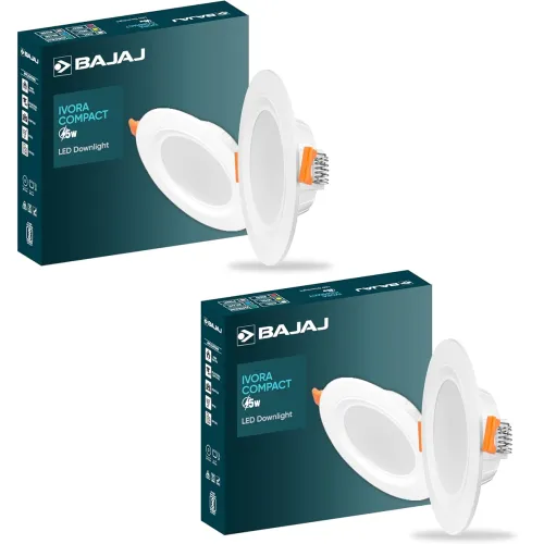 Image of Bajaj Ivora Compact Led Downlight 5W Cdl (Pack of 2)