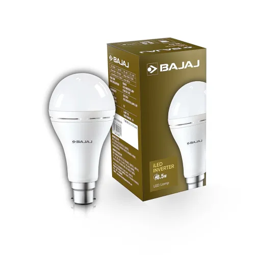 Image of Bajaj LEDZ 8.5W Rechargeable Emergency LED Bulb Cool Day Light B22d