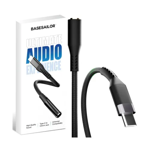 Image of Basesailor Type-C to 3.5mm Audio Jack Connector