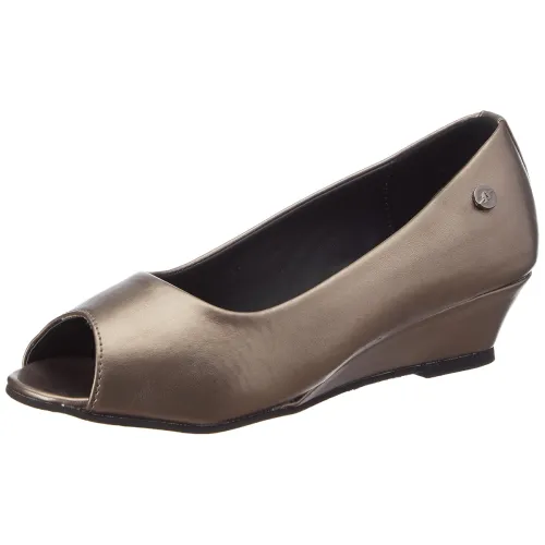 Image of Bata Finch E Women Casual Ballerina in Dark Grey
