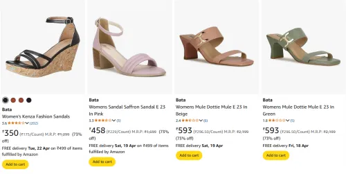 Image of Bata Women's Sandal at minimum 70% Off