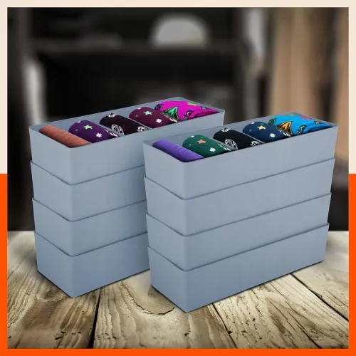 Image of Bathla Drawer Organizers Set of 8 Multi-purpose Closet Storage