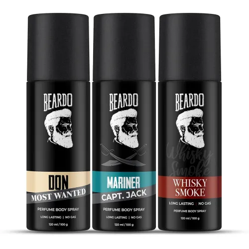 Image of Beardo Deodorant Perfume Body Spray Set (120ml * pack of 3)