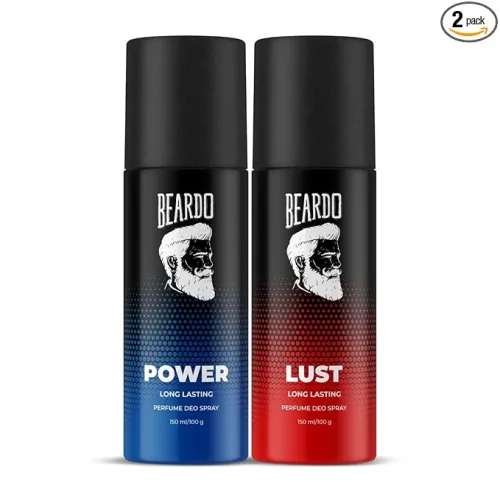 Image of Beardo Power & Lust Perfume Body Spray (Set of 2)