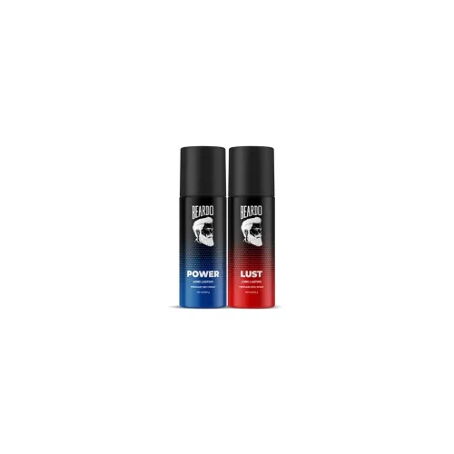 Image of Beardo Power & Lust Perfume Body Spray (Set of 2) 