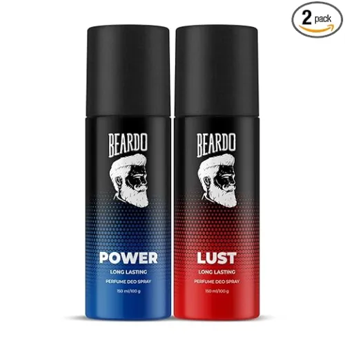 Image of Beardo Power & Lust Perfume Body Spray (Set of 2)