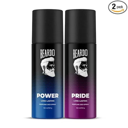Image of Beardo Power & Pride Perfume Body Spray 150ml x 2 Set of 2