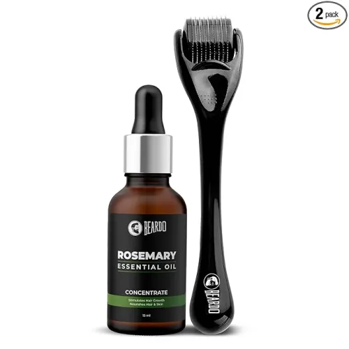 Image of Beardo Rosemary Essential Oil (15ml) & 0.5mm Derma Rolle