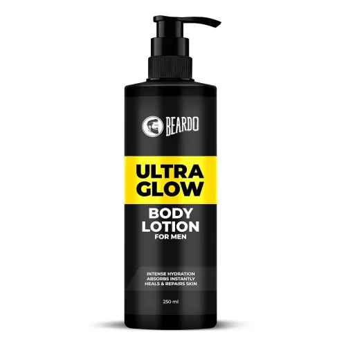 Image of Beardo Ultraglow Body Lotion for Men, 250 ml | Moisturizes & Nourishes Dry Skin | Body Butter for Men
