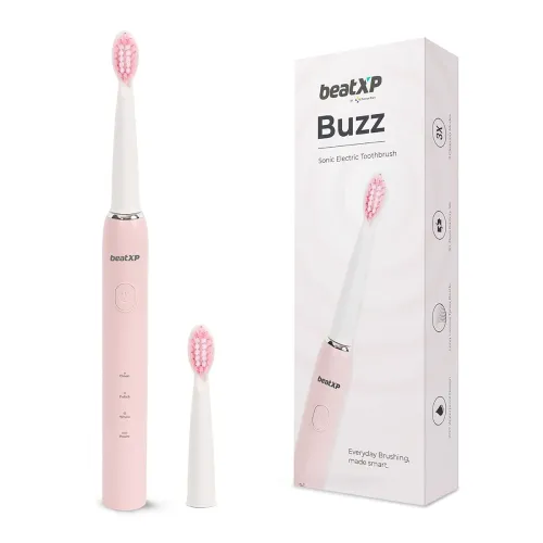 Image of beatXP Buzz Electric Toothbrush 3 Modes 2 Heads Rechargeable 19000 Strokes/min