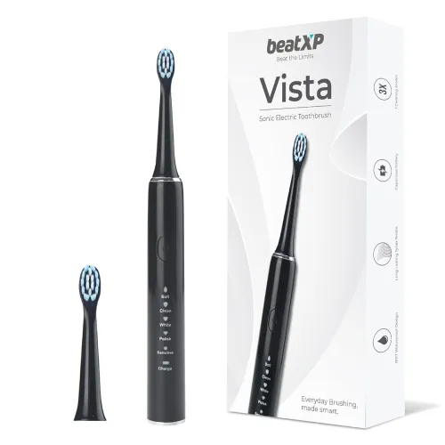 Image of beatXP Vista Sonic Electric Toothbrush Black