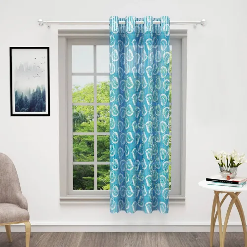 Image of Bedspun 152 cm (5 ft) Polyester Semi Transparent Door Curtain