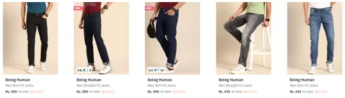 Image of Being Human Men's Jeans min. 80% Discount