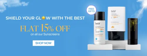 Image of belif india Offer: Get 15% Off On all belif Sunscreens & Get Free products