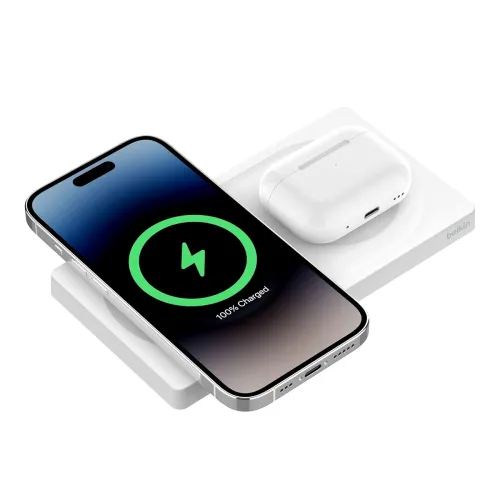 Image of Belkin 2-in-1 Wireless Charging Pad with MagSafe 15W