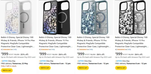 Image of Belkin iPhone Covers at minimum 80% Discount