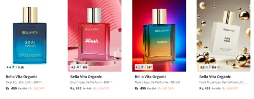 Image of Bella Vita Organic Blush Long Lasting Eau De Parfum - 100 ml Starting At @₹259