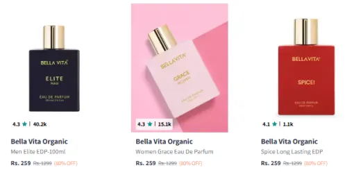 Image of Bella Vita Organic Parfum @ Flat 80% Discount