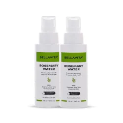 Bella Vita Organic Set of 2 Rosemary Water with Aloe Vera & Hyaluronic Acid - 100ml Each