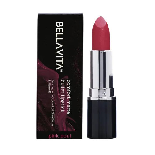Image of BELLAVITA Comfort Matte Bullet Lipstick (Pink Pout)