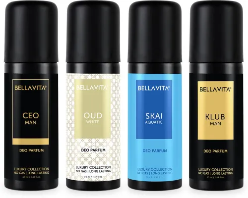 Image of BELLAVITA Organic Deo Parfum Gift Set - 50ml * Pack of 4