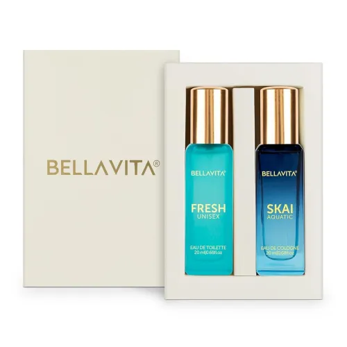 Image of BELLAVITA Skai Aquatic EDC & Fresh EDT Perfume for Man and Woman