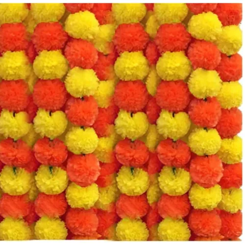 Image of BENAVJI Artificial Marigold Garland for Decoration Pooja Room