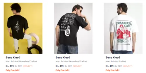 Image of Bene Kleed Men's T-shirts at minimum 82% Discount