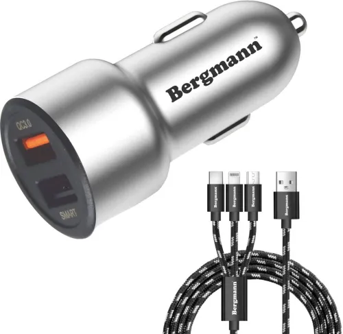 Image of Bergmann 27 W Qualcomm 3.0 Turbo Car Charger