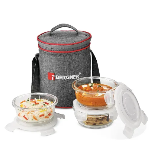 Image of BERGNER Fresh Lunch Premium 3 Pcs Lunch Box Set (400ml Each)