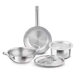 Bergner Tripro Stainless Steel Cookware Set, 5 Pcs