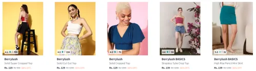 Image of Berrylush Women's Clothing Starting @ ₹119