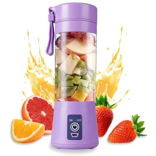 Image of Best 6 Blade Portable Electric Mini USB Bottle Juicer Blender (Multi Colour) PACK 1