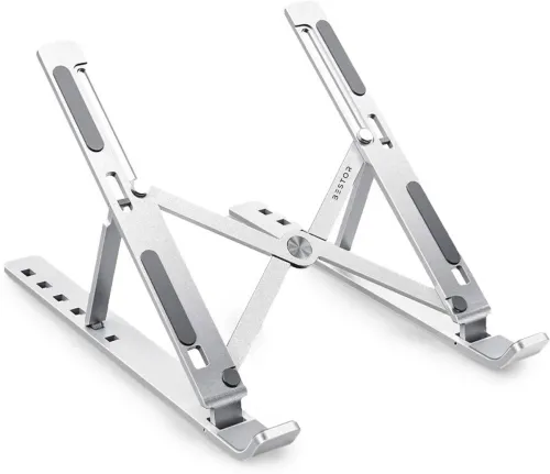 Image of Bestor Aluminum Alloy Adjustable Portable Foldable Laptop Stand 