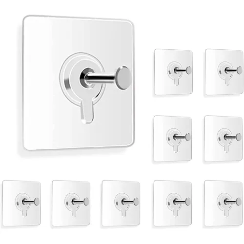 Image of BETOUCH Wall Hanging Hooks (pack of 15, transparent):