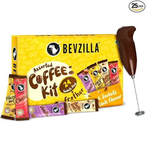 Image of Bevzilla 24 Coffee Sachets & Frother (24 X 2 Gram Sachets)