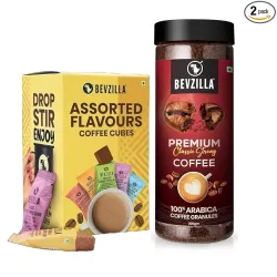 Bevzilla Coffee Combo (200g Jar + 10 Cubes)