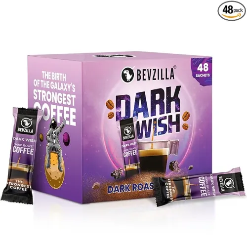 Image of Bevzilla Dark Roast Instant Coffee (48 Sachets, 48g)