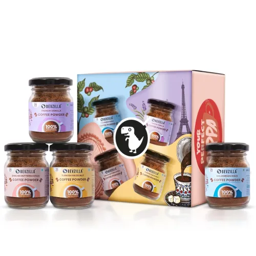 Image of Bevzilla Instant Coffee 4 Flavours 50g Each