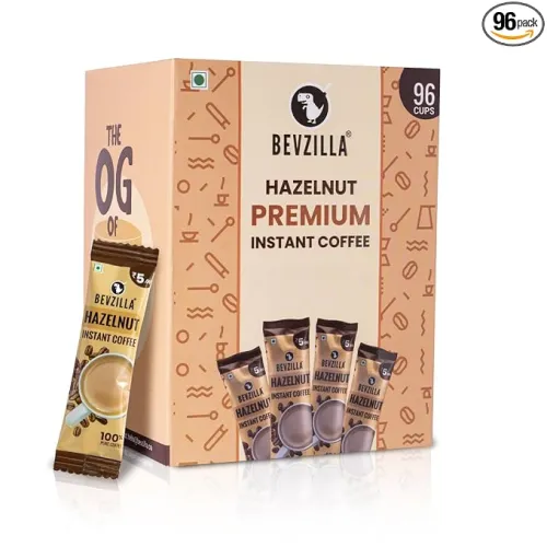 Image of Bevzilla Instant Coffee Sachets (96pcs, Hazelnut, 192g)