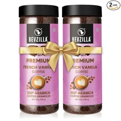 Bevzilla Vanilla Instant Coffee 400g (Pack of 2)