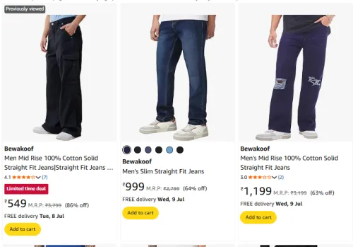 Image of Bewakoof Men's Jeans starting @₹549