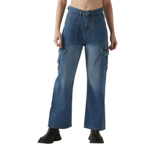 Image of Bewakoof Women Cargo Jeans