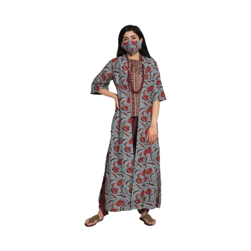 Image of BIBA Women Synthetic Fusion Wear