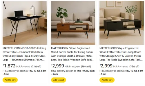 Image of Big Deal : 80% MATTERHORN Discount on Furniture