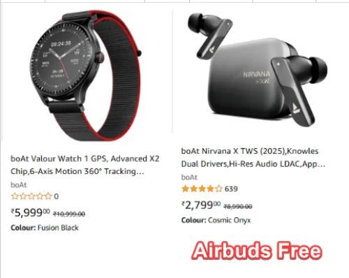 Image of Big Loot : Buy Boat Smartwatch & Get Boat Airbuds Free
