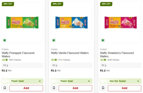 Image of bigbasket Dukes Waffy 99% Discount